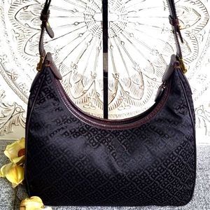 Vintage Bally Monogram Shoulder Bag Signature B's Black/brown, Goldtone B's